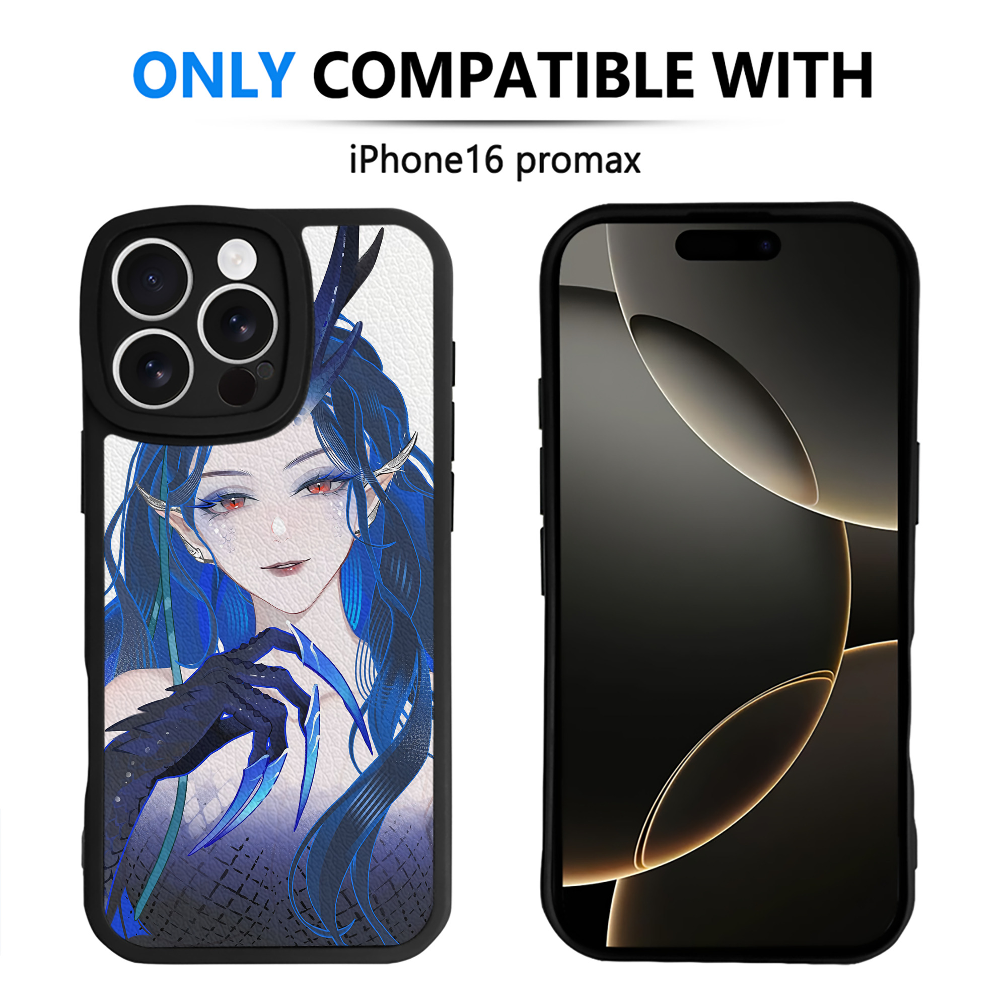 （画像用） Ne Zha 2 ナタ 魔童の大暴れ 【iPhone 16シリーズ対応】シリコンスマホケース（レザー調） 材質：シリコン